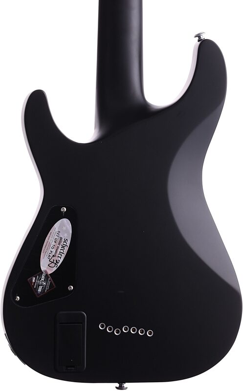 open zoom image for Schecter Damien Platinum-7 Electric Guitar, 7-String, Satin Black, Body Straight Back