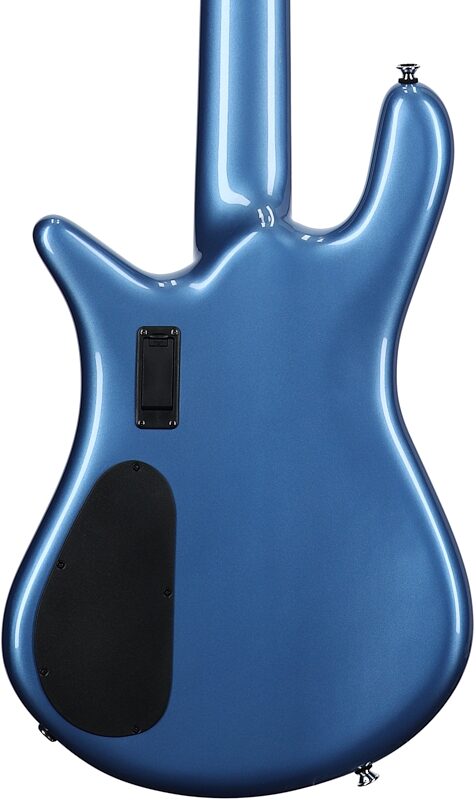 open zoom image for Spector Euro 5 Classic Electric Bass, 5-String (with Gig Bag), Metallic Blue Gloss, Body Straight Back