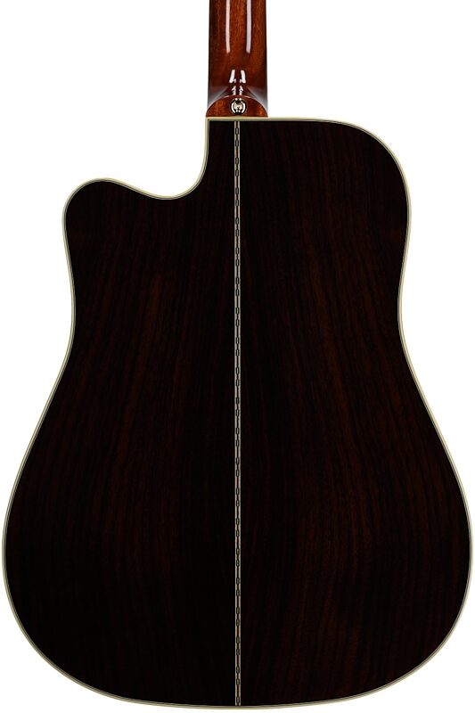 open zoom image for Epiphone Inspired by Gibson Custom Hummingbird Deluxe EC Acoustic Guitar (with Soft Case), Natural, Body Straight Back