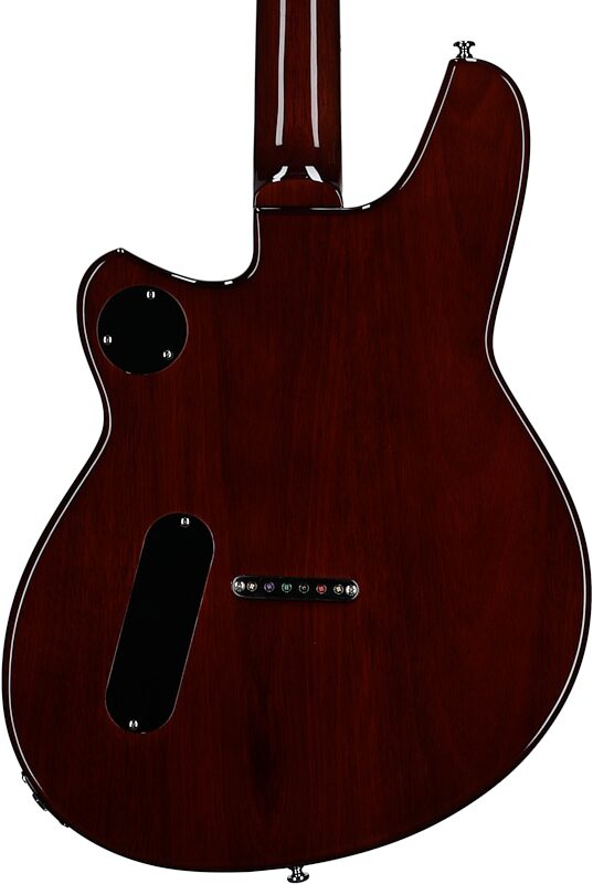 open zoom image for Reverend Airwave 12 Electric Guitar, 12-String, Black Spark, Body Straight Back
