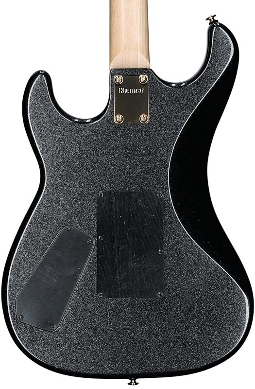open zoom image for Kramer Jersey Star Floyd Rose Electric Guitar, with Gig Bag, Black Pearl, Body Straight Back