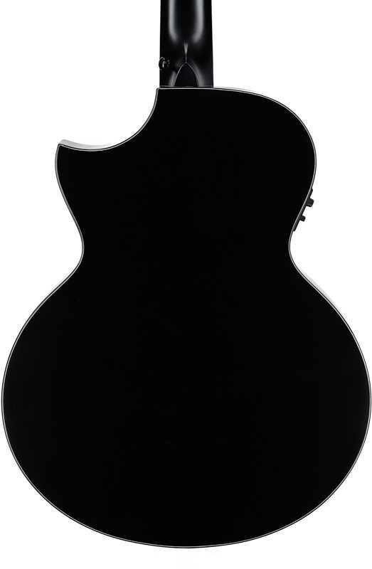open zoom image for Schecter Regulo Caro-7 Acoustic-Electric Guitar, 7-String, Satin Black, Body Straight Back