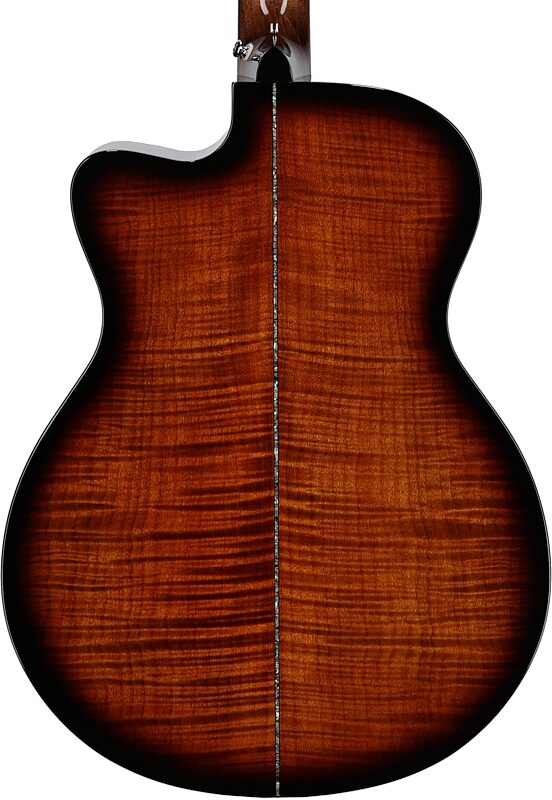open zoom image for PRS Paul Reed Smith SE A50-v2 Angelus Acoustic-Electric Guitar (with Case), Black Gold, Body Straight Back