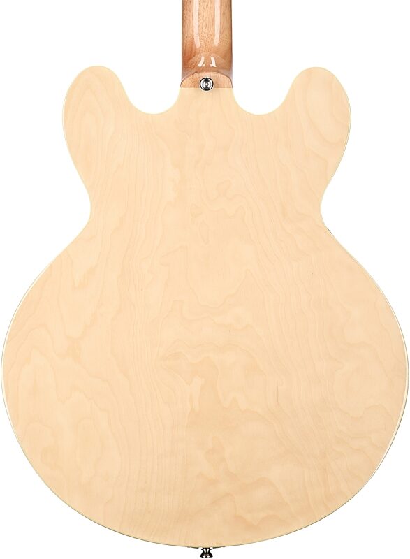 open zoom image for Epiphone Casino Archtop Hollowbody Left-Handed Electric Guitar (with Gig Bag), Natural, Body Straight Back