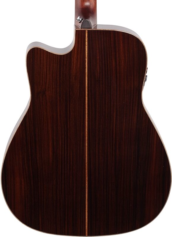 open zoom image for Yamaha A3R Acoustic-Electric Guitar (with Hard Bag), Tobacco Brown Sunburst, Body Straight Back