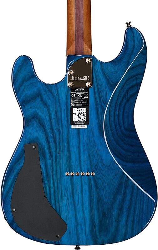 open zoom image for Jamstik Deluxe MIDI Electric Guitar, Ocean Burst Black PG, Body Straight Back