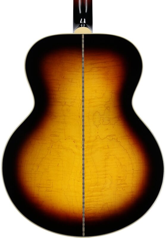 open zoom image for Epiphone Inspired by Gibson Custom 1957 SJ-200 Reissue Acoustic-Electric Guitar (with Case), Vintage Sunburst, Body Straight Back