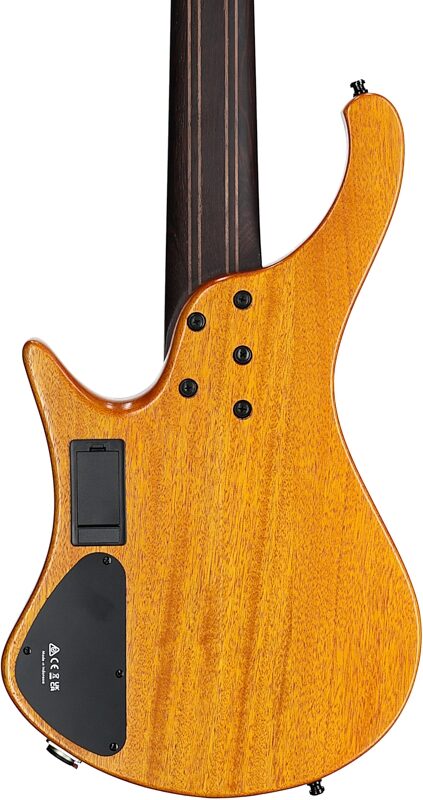open zoom image for Ibanez EHB1135MS Multi-scale Electric Bass (with Gig Bag), 5-String, Silver Wave Black, Body Straight Back
