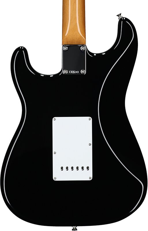 open zoom image for Fender Vintera III Early 60s Stratocaster Electric Guitar (with Gig Bag), Black, Rosewood Fretboard, Body Straight Back