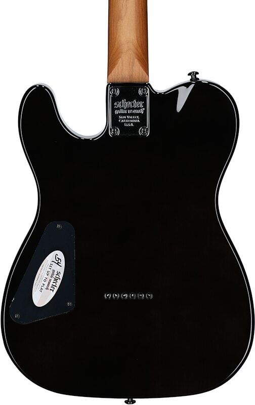 open zoom image for Schecter PT Standard Electric Guitar, Black Fade Burst Burl, Body Straight Back