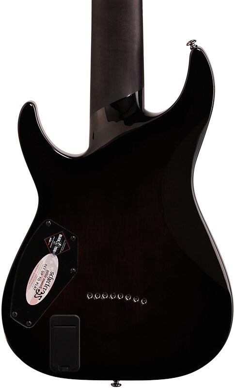 open zoom image for Schecter Hellraiser Hybrid C-8 Electric Guitar, 8-String, Transparent Black Burst, Body Straight Back