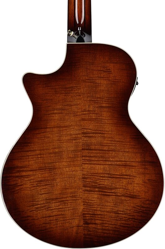 open zoom image for Ibanez AE3007FMH Acoustic-Electric Guitar, Tobacco Edge Burst, Body Straight Back