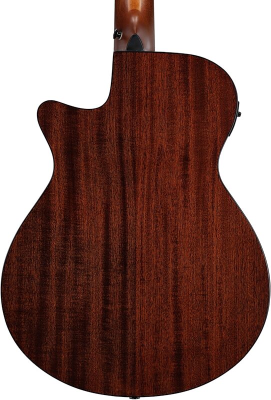 open zoom image for Ibanez AEGB24E Acoustic-Electric Bass, Black High Gloss, Body Straight Back