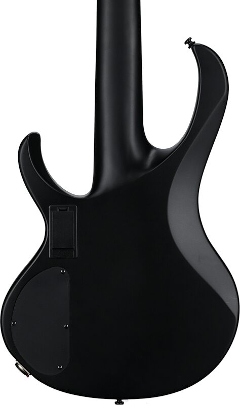open zoom image for Ibanez Iron Label BTB625EX Bass Guitar, Flat Black, Body Straight Back