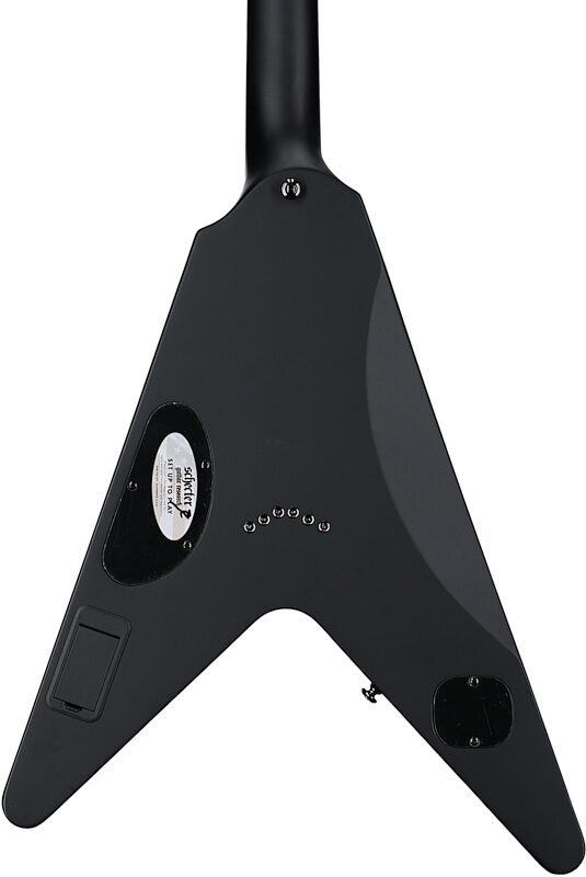open zoom image for Schecter Juan of the Dead V-1 Electric Guitar, Black Reign, Body Straight Back