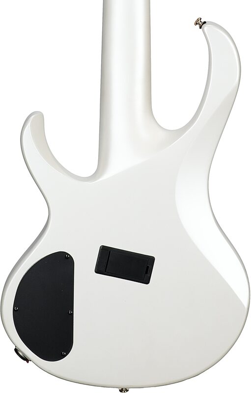 open zoom image for Ibanez BTB605MLM Multi-Scale Bass Guitar, 5-String, Pearl White Matte, Body Straight Back