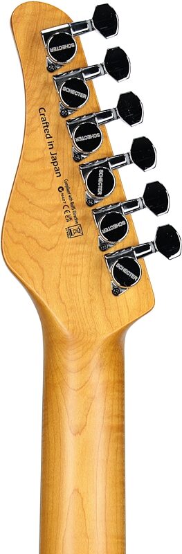 open zoom image for Schecter Japan PT Classic Electric Guitar (with Case), Caribbean Fade Burst, Serial Number J23-01011, Headstock Straight Back