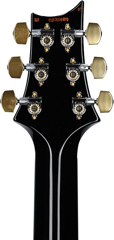 open zoom image for PRS Paul Reed Smith Mark Tremonti 10-Top Electric Guitar (with Case), Black Gold Burst, Serial Number 0375489, Headstock Straight Back