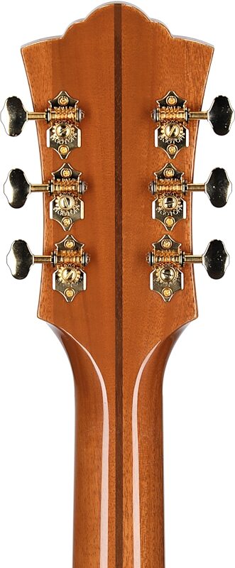 open zoom image for Guild F-55E Jumbo Maple Acoustic-Electric Guitar (with Case), Natural, Serial Number C240195, Headstock Straight Back