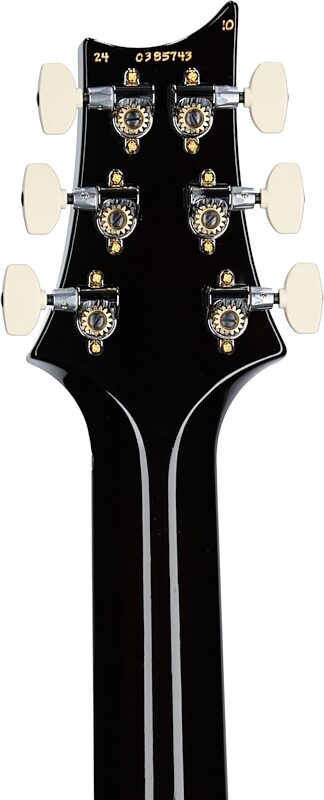 open zoom image for PRS Paul Reed Smith Special Semi-Hollow 10-Top Limited Edition Electric Guitar (with Case), Black Gold Burst, Serial Number 0385743, Headstock Straight Back