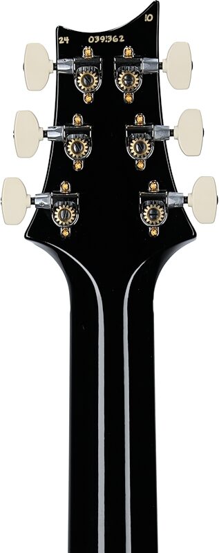 open zoom image for PRS Paul Reed Smith Custom 24 Pattern Thin 10-Top Electric Guitar (with Case), Carroll Blue Wraparound Smoke, Serial Number 0391362, Headstock Straight Back