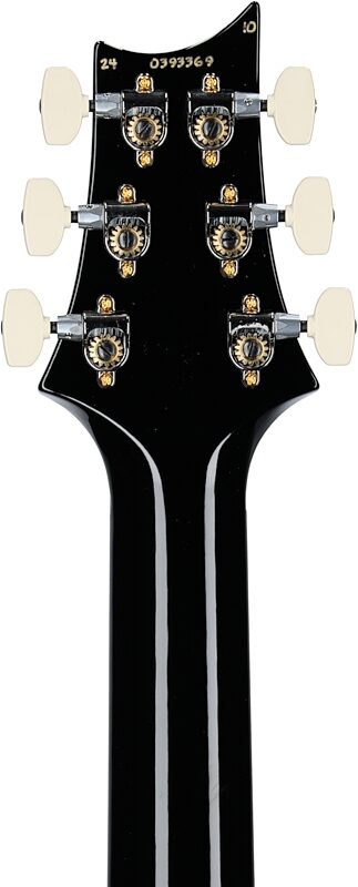 open zoom image for PRS Paul Reed Smith Custom 24 Pattern Thin 10-Top Electric Guitar (with Case), Charcoal Wraparound Smokeburst, Serial Number 0393369, Headstock Straight Back