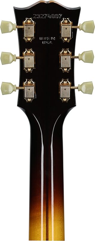 open zoom image for Gibson SJ-200 Original Jumbo Acoustic-Electric Guitar (with Case), Vintage Sunburst, Serial Number 23274007, Headstock Straight Back