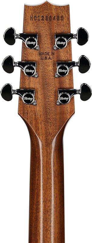 open zoom image for Heritage Custom Core H-150 Plain Top Electric Guitar (with Case), Gold Top, Serial Number HC1250455, Headstock Straight Back