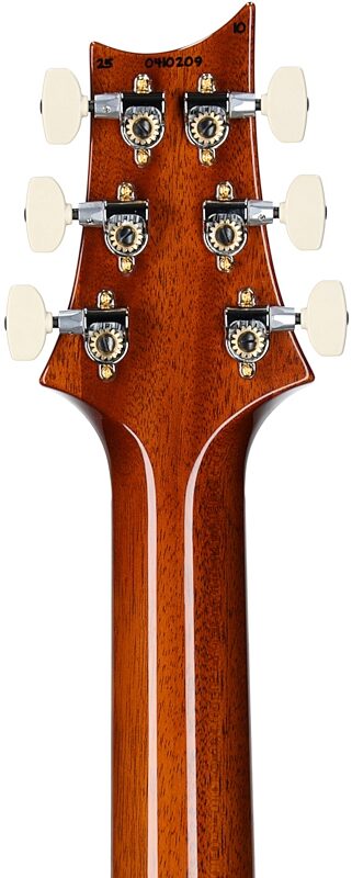 open zoom image for PRS Paul Reed Smith Modern Eagle V 10-Top Electric Guitar, (with case), Black Gold, Serial Number 0410209, Headstock Straight Back