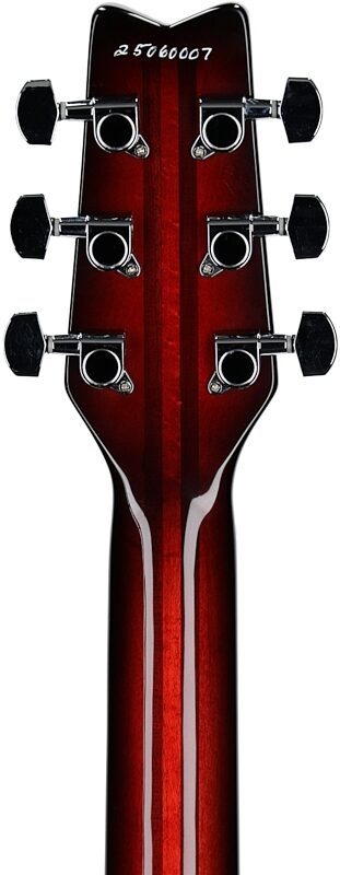 open zoom image for Washburn USA Hawk Electric Guitar, Vintage Sunburst, Serial Number 25060007, Headstock Straight Back