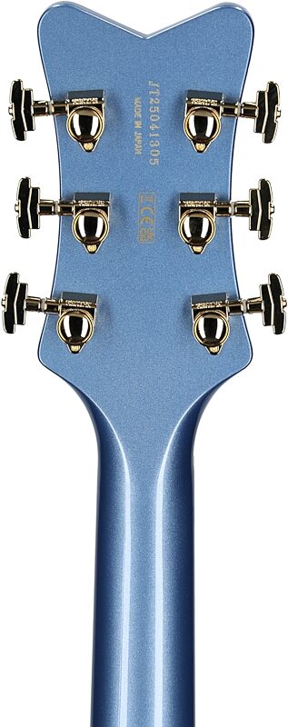 open zoom image for Gretsch Pro Series Falcon Electric Guitar (with Case), Cerulean Smoke, Serial Number JT25041305, Headstock Straight Back