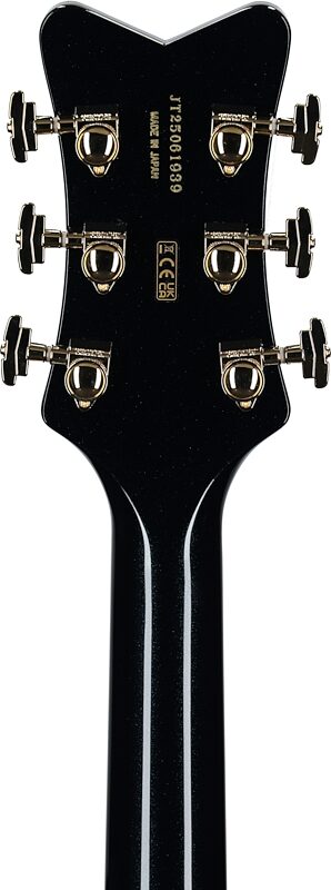 open zoom image for Gretsch Falcon Center Block LTD Double-Cut Electric Guitar (with Case), Midnight Sapphire, Serial Number JT25061939, Headstock Straight Back