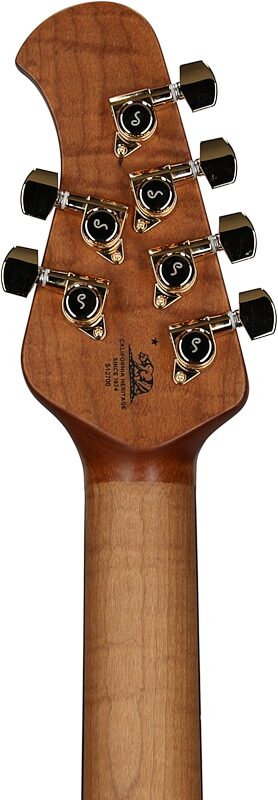 open zoom image for Ernie Ball Music Man StingRay II Cory Wong Electric Guitar, Cashmere, Serial Number s12700, Headstock Straight Back