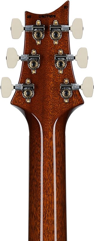 open zoom image for PRS Paul Reed Smith Custom 24 10-Top Electric Guitar with Case, Black Gold, Serial Number 0407459, Headstock Straight Back