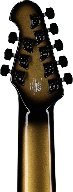 open zoom image for Ernie Ball Music Man John Petrucci Majesty 8 Electric Guitar, Gold Eclipse, Ebony Fretboard, Serial Number M019793, Headstock Straight Back
