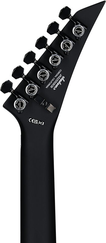 open zoom image for Jackson American Series RR24 Electric Guitar, with Ebony Fingerboard (and Case), Satin Black, Serial Number JAS2550638, Headstock Straight Back