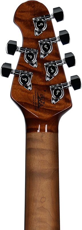 open zoom image for Ernie Ball Music Man StingRay HT Electric Guitar (with Mono Soft Case), Brilliant Blue Sparkle, Ebony Fretboard, Serial Number H10937, Headstock Straight Back