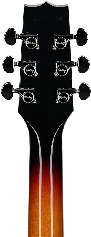 open zoom image for Heritage Custom Shop Core Collection Factory Special H-137 Electric Guitar, 3-Tone Sunburst, Serial Number HC1251274, Headstock Straight Back