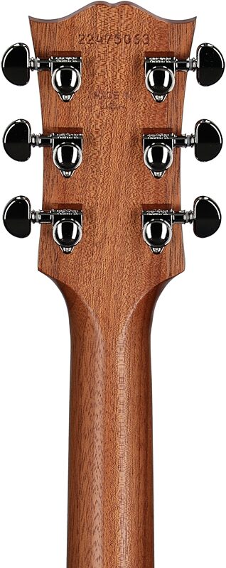 open zoom image for Gibson SJ-200 Studio Rosewood Jumbo Acoustic-Electric Guitar (with Case), Satin Natural, Serial Number 22475063, Headstock Straight Back