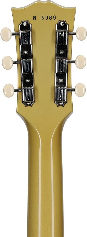 open zoom image for Gibson Custom 1958 Les Paul Junior Double Cut Reissue Electric Guitar (with Case), TV Yellow, Serial Number 85989, Headstock Straight Back