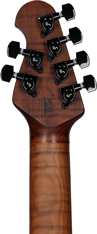 open zoom image for Ernie Ball Music Man John Petrucci JP15 Electric Guitar (with Case), Amber Waves Flame, Maple Fretboard, Serial Number H09044, Headstock Straight Back