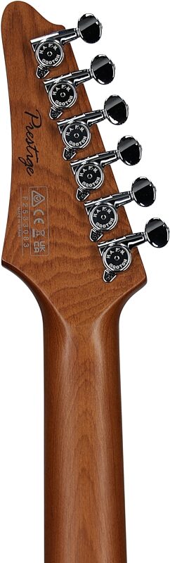 open zoom image for Ibanez AZ2204N Prestige Electric Guitar (with Case), Antique White Blonde, Serial Number 210002F2533083, Headstock Straight Back
