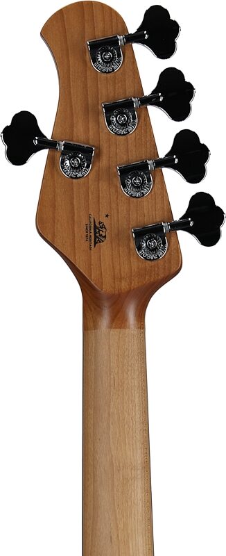 open zoom image for Ernie Ball Music Man StingRay 5 Special Electric Bass, 5-String (with Case), Anomalous Green, Ebony Fretboard, Serial Number K10325, Headstock Straight Back