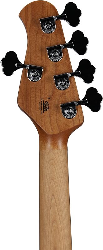 open zoom image for Ernie Ball Music Man StingRay 5 Special HH Electric Bass (with Case), Anomalous Green, Ebony Fretboard, Serial Number K10348, Headstock Straight Back