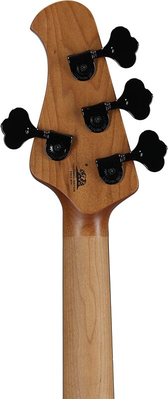 open zoom image for Ernie Ball Music Man StingRay Special HH Electric Bass (with Case), Mean Blue Burst, Ebony Fretboard, Serial Number K11277, Headstock Straight Back
