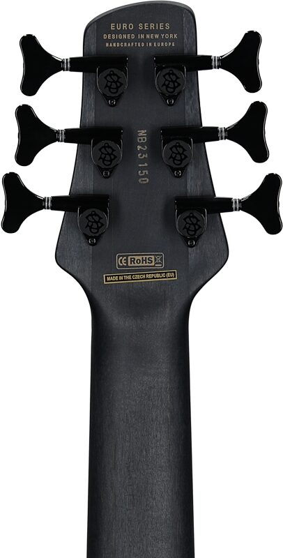 open zoom image for Spector Euro 6 LX Bass Guitar, 6-String (with Gig Bag), Haunted Moss Matte, Serial Number ]C1 NB23150, Headstock Straight Back