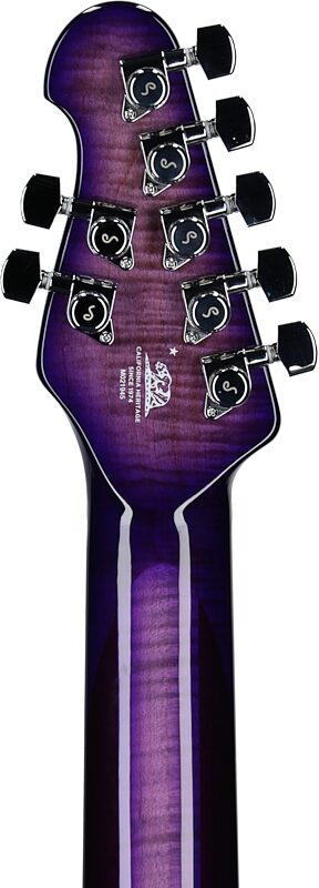 open zoom image for Ernie Ball Music Man Majesty 7 Electric Guitar, 7-String (with Case), Wolf's Bane, Serial Number M021945, Headstock Straight Back