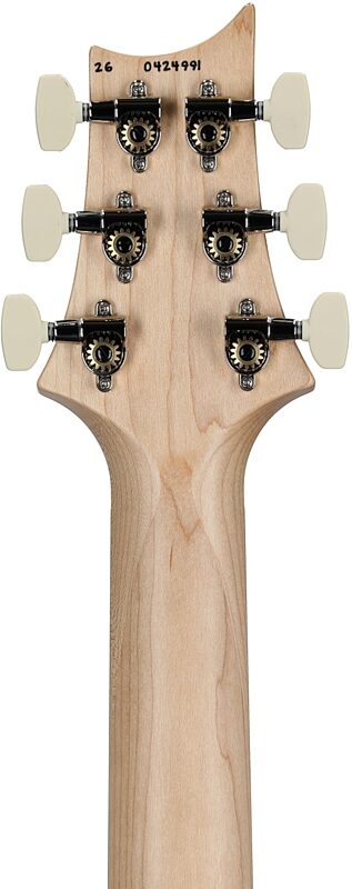 open zoom image for PRS Paul Reed Smith CE 24 Semi-Hollowbody Electric Guitar (with Gig Bag), Faded Gray Black Purple Burst, Serial Number 0424991, Headstock Straight Back