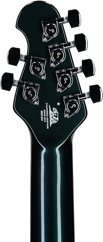 open zoom image for Ernie Ball Music Man Majesty 6 Premium Select Electric Guitar, Mystic Dream, Chrome Hardware, Serial Number M021837, Headstock Straight Back