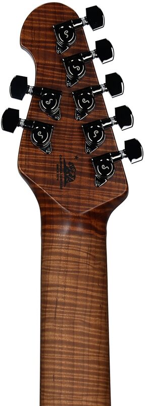 open zoom image for Ernie Ball Music Man John Petrucci JP15 7 Electric Guitar, 7-String (with Case), Amber Waves Flame, Maple Fretboard, Serial Number K06528, Headstock Straight Back